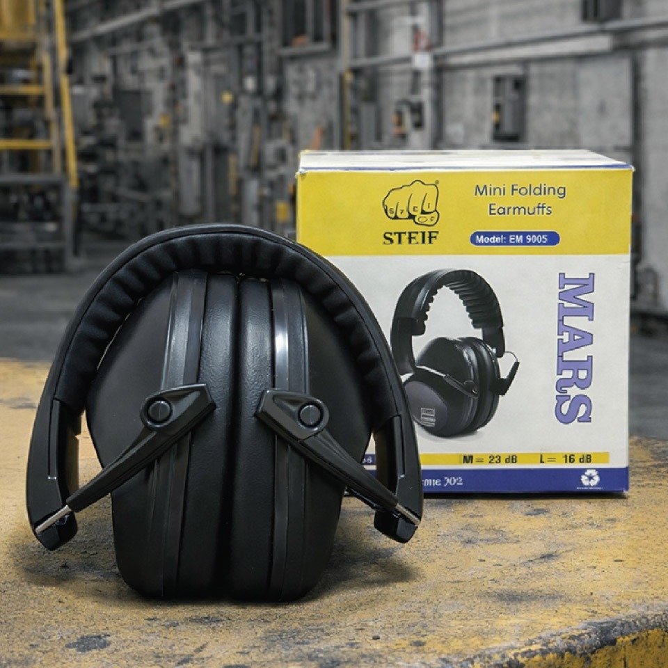 STEIF Mini Folding Earmuff Mars Black, Mini Folding Earmuff