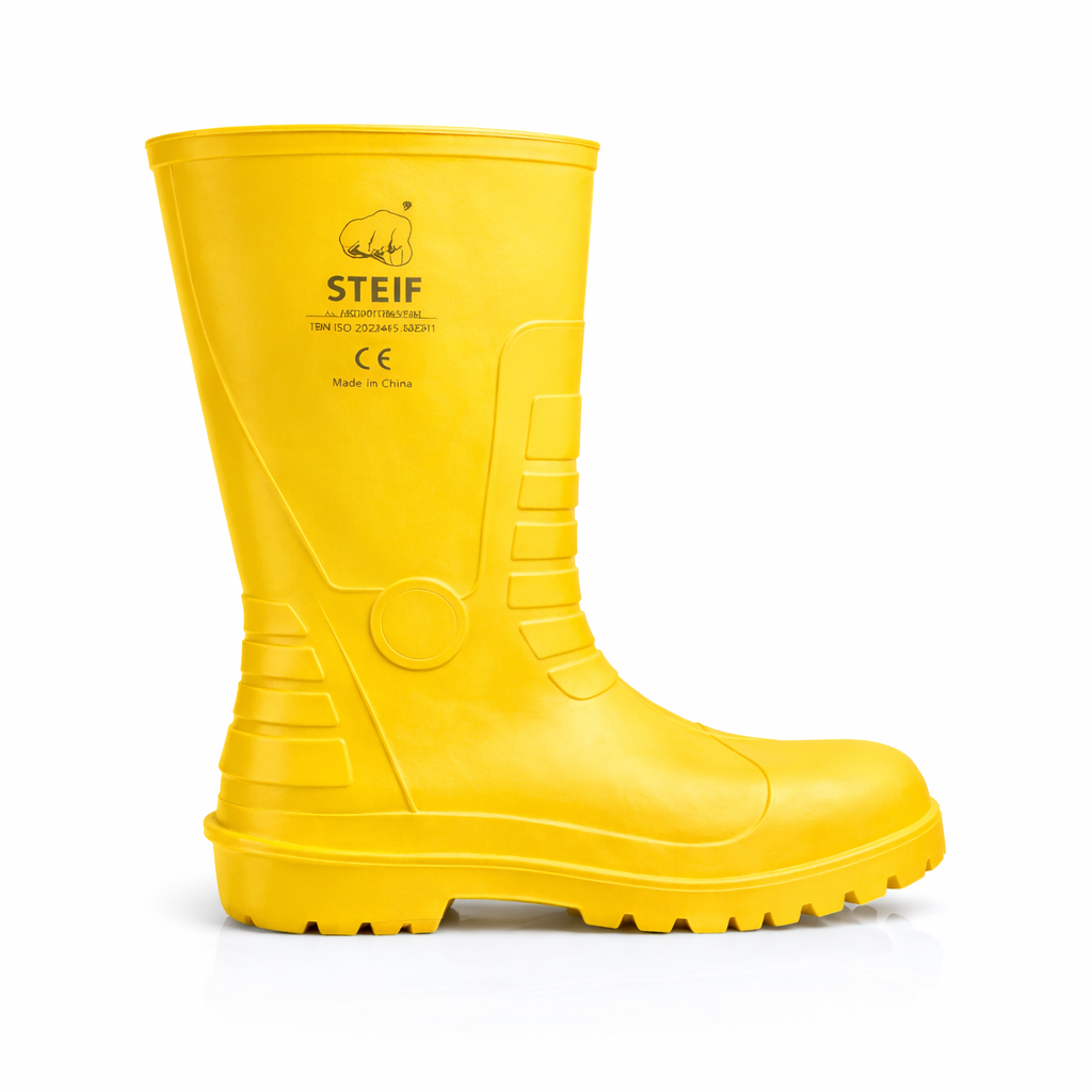 STEIF WELLINGTON BOOTS YELLOW ST.CAP/SOLE-Comfort and slip resistant