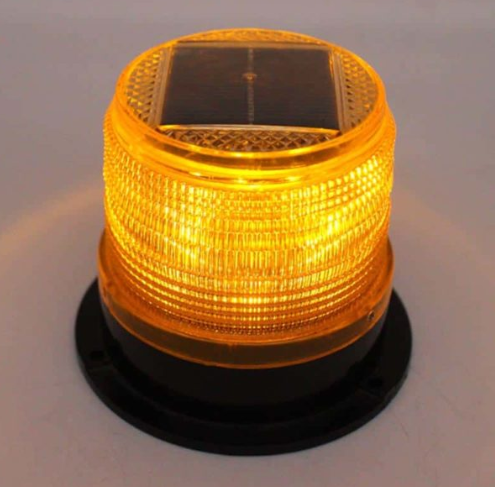  SU-1230 Solar Strobe Light Amber Yellow , Light Red- Su1230 Solar Alarm Light Red Yellow