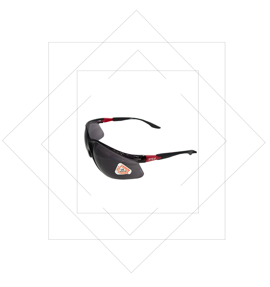 TF005 Red Hinge Safety Spectacles-antifog