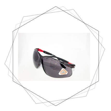 TF005 Red Hinge Safety Spectacles-antifog