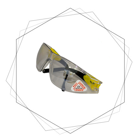 TF135 Yellow Hinge Safety Spectacles-Safety work glasses