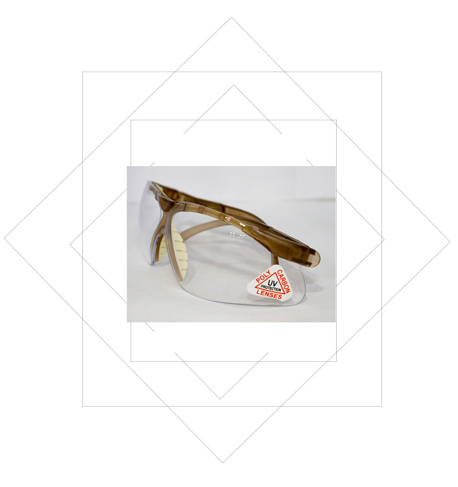 TF312 Brown Frame Safety Spectacles