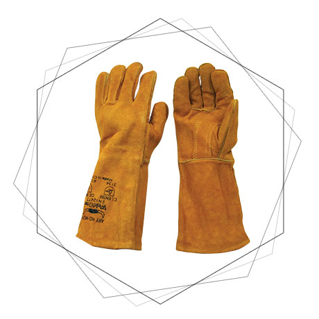  Welder’s Gloves Golden Reinforced Thumb 16″ W24