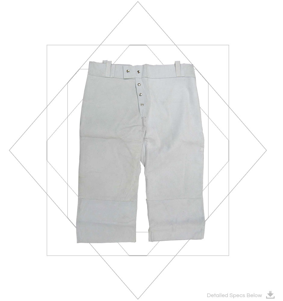 Grey Welder's Trouser - Leather Welding Trouser