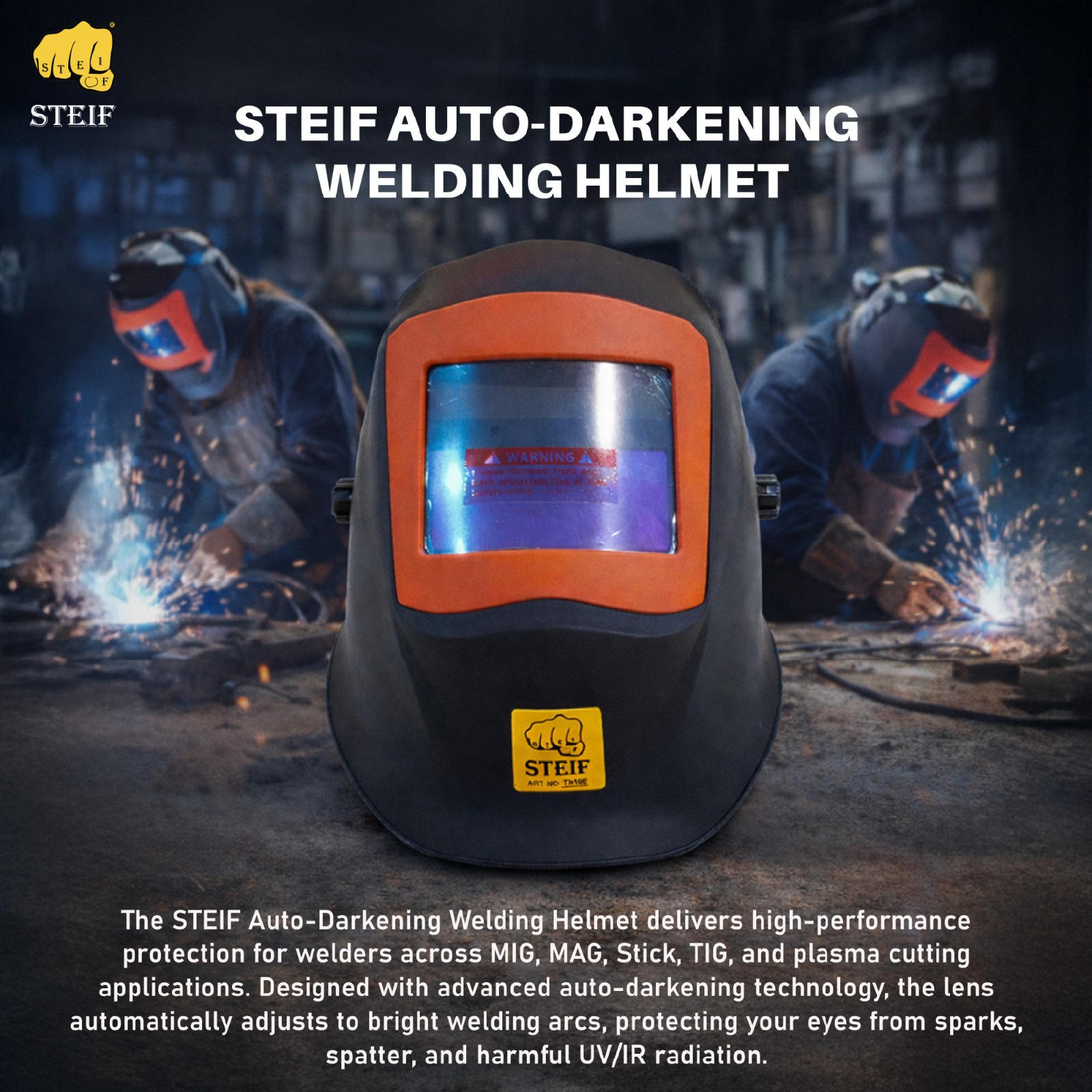 Welding Helmet (Auto Darkening) - Auto Darkening Welding Helmet