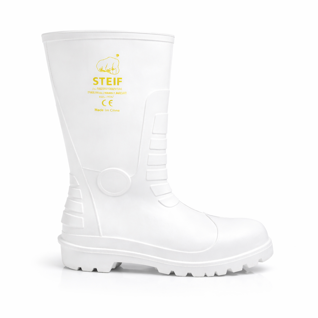 WELLINGTON BOOTS WHITE ST.CAP/SOLE-Comfort and slip resistant