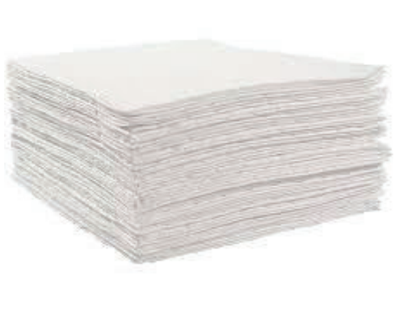  WP204H Heavy Duty Oil Absorbent Pads White - Heavy-Weight Oil Absorbent Pads for Oil Spill Cleanup